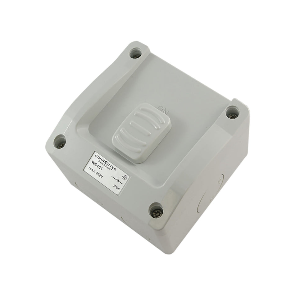 Single Weatherproof Surface Switch 1 Gang – NEW STYLE