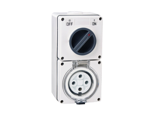 NLS 30491 | 66CV420 | 4 Pin 20Amp Switched Socket Outlet IP66