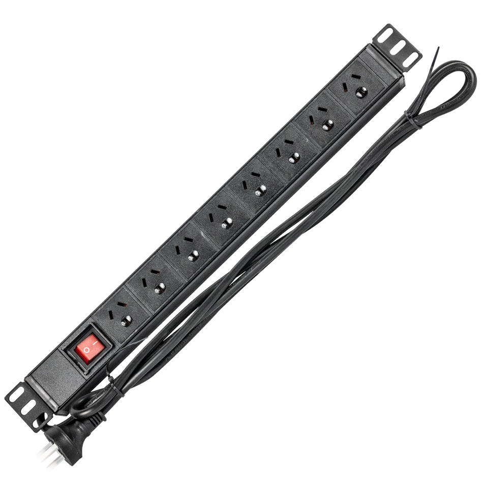 Datatek 8 Way Horizontal Power Rail