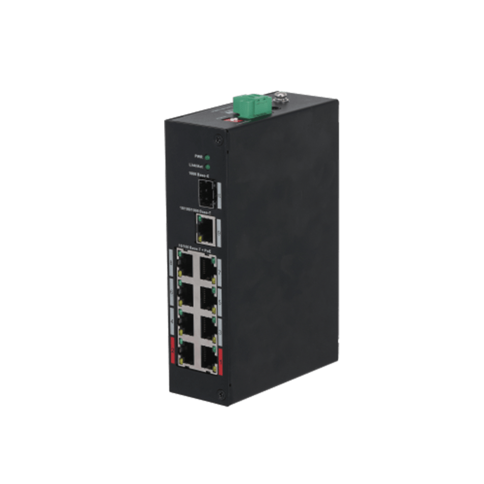 Dahua 28DH-PFS3110-8ET-96-V2 10-Port Unmanaged Desktop PoE Switch