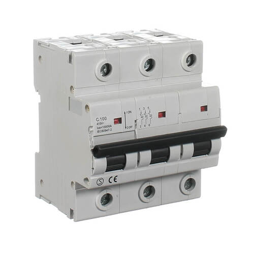 NLS 30392 | 100 Amp Three Pole Circuit Breaker 10KA