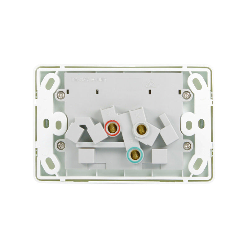 DZCPP2W | Double Power Point 10Amp 'Classic' Style | White