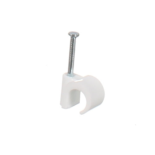 NLS 30763 | 8mm Cable Clips to Suit 8mm OD Cable | 200 Jar | White