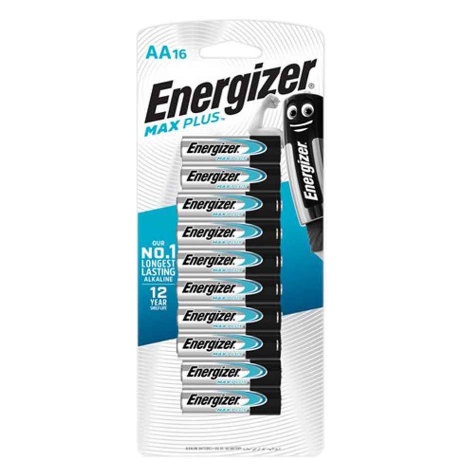 Energizer Max Plus Advanced X91RP16T 1.5V AA Battery - 16 Pack