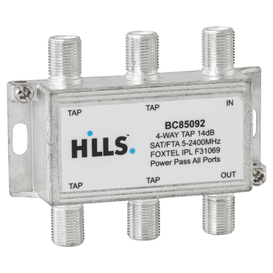 Hills Antenna BC85092 4-Way 12dB 2.4GHz Tap