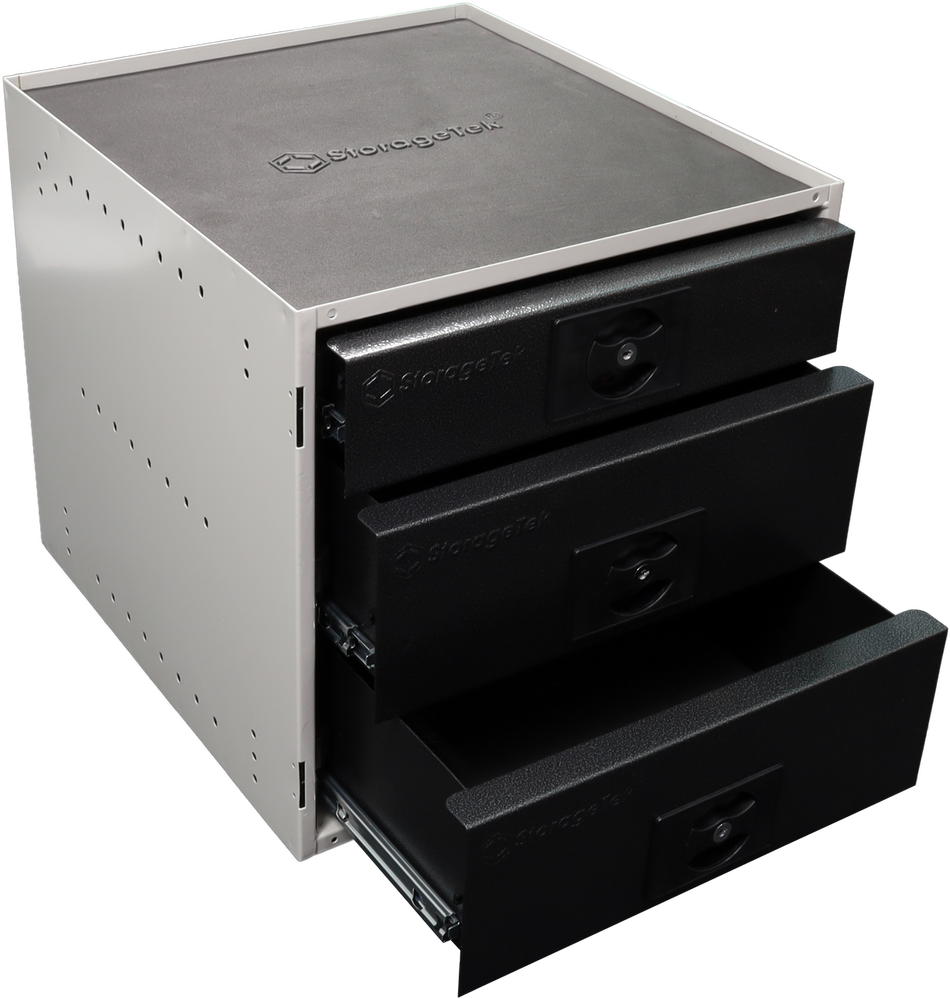 Storagetek Cabinet with 2 Large and 1 Small Drawer