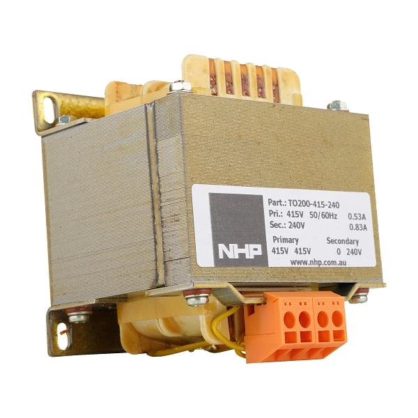 NHP Control Transformer 415V AC to 240V AC 200VA***EMAIL/TEXT FOR PRICING***