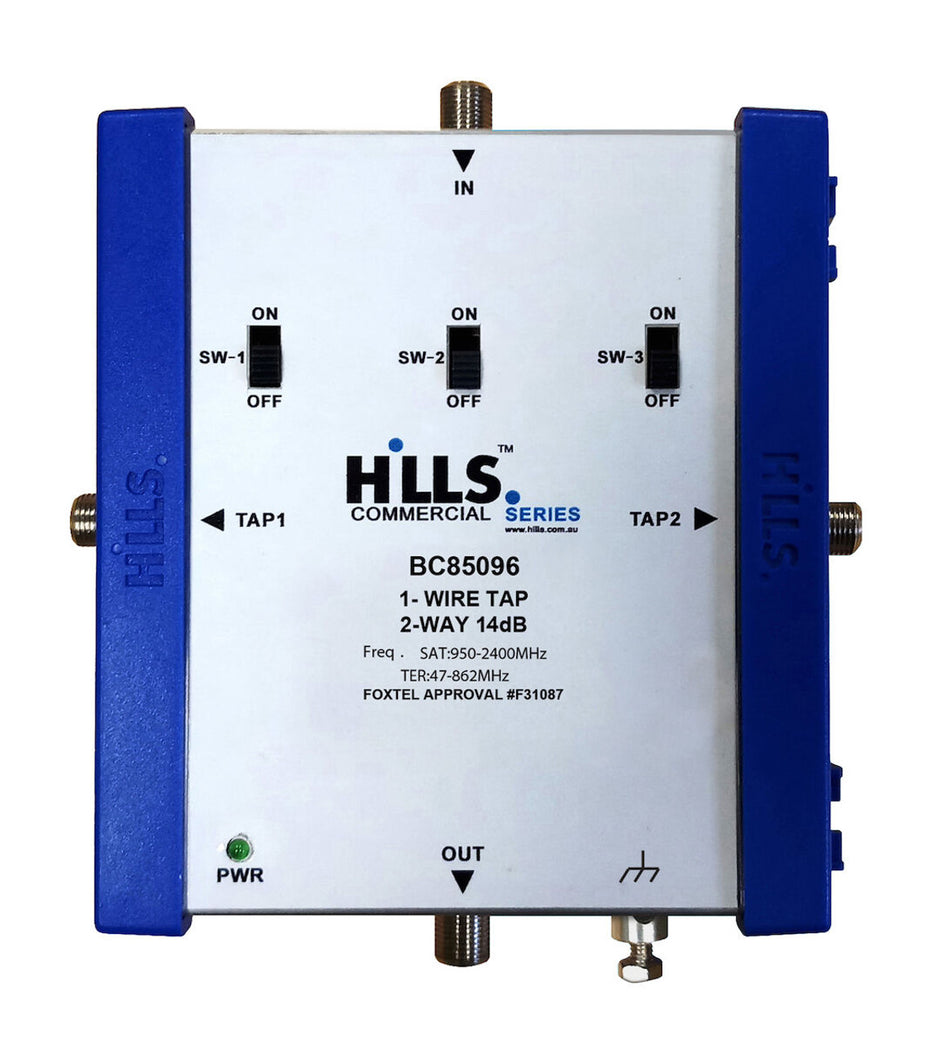 Hills Antenna BC85096 1-Wire 2-Way 14dB Attenuation Tap