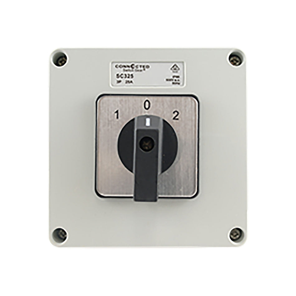 IP55 Changeover Switch 3 Pole 500V AC 25A