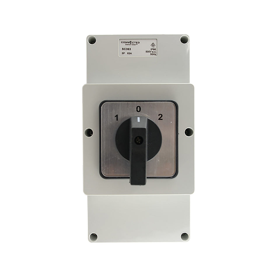 IP55 Changeover Switch 3 Pole 500V AC 63A