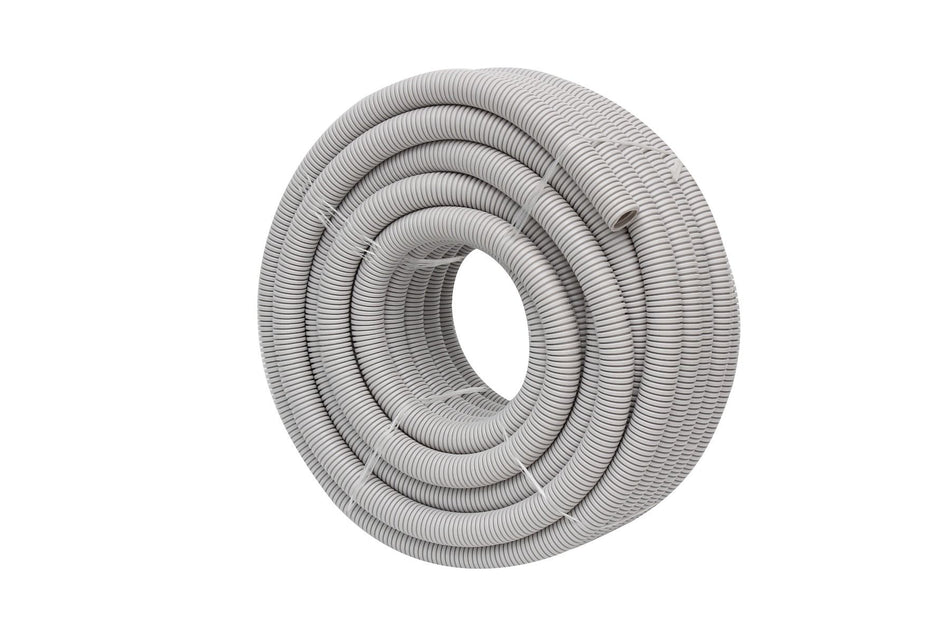 4C | 25mm Corrugated Conduit Medium Duty Grey 25 meter/roll