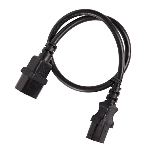 4m IEC C13 to C14 Extension Cord M-F: Black