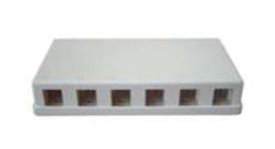 6 Port Keystone Surface Mount Box