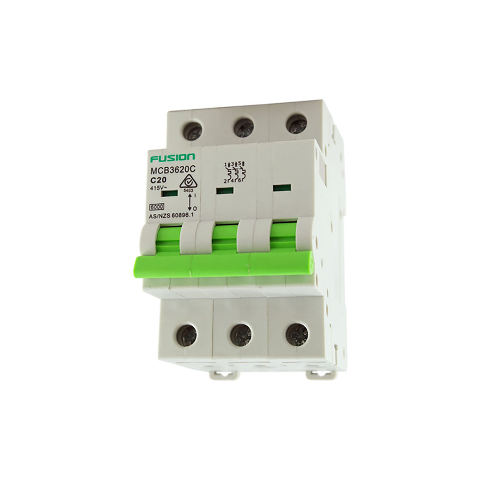 Circuit Breaker 3 Pole 6kA 50A