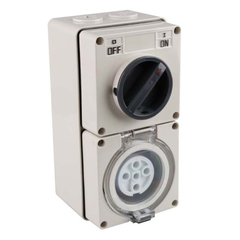 NLS 30494 | 5 Pin 20Amp Switched Socket Outlet IP66 | 66CV520