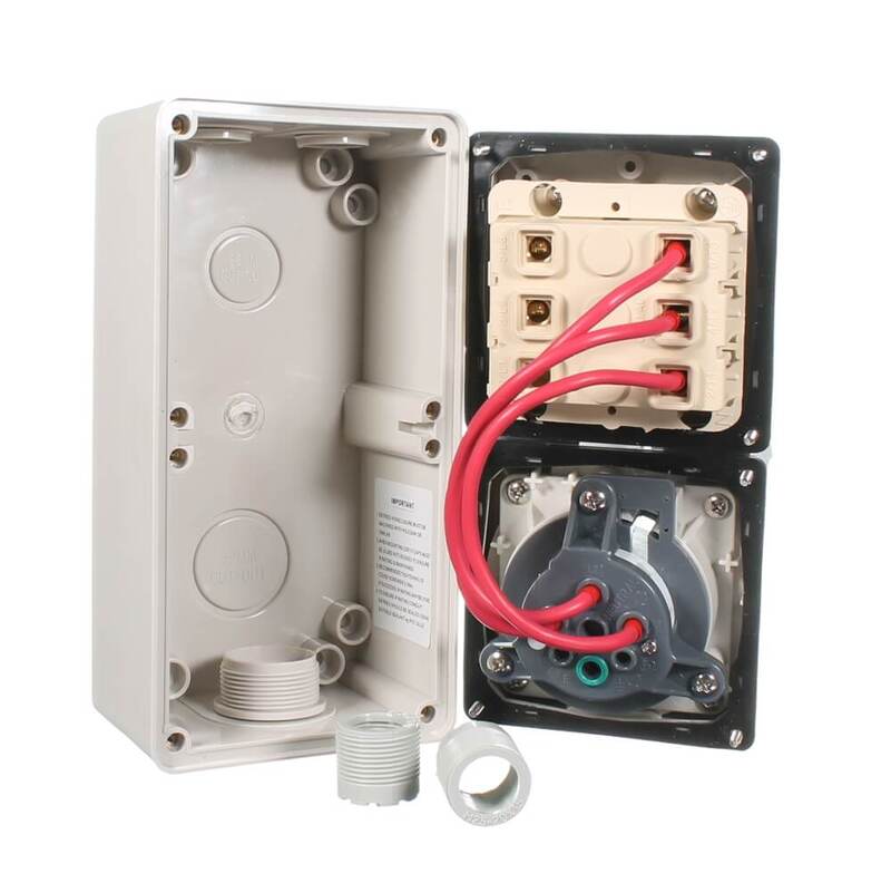 NLS 30491 | 66CV420 | 4 Pin 20Amp Switched Socket Outlet IP66