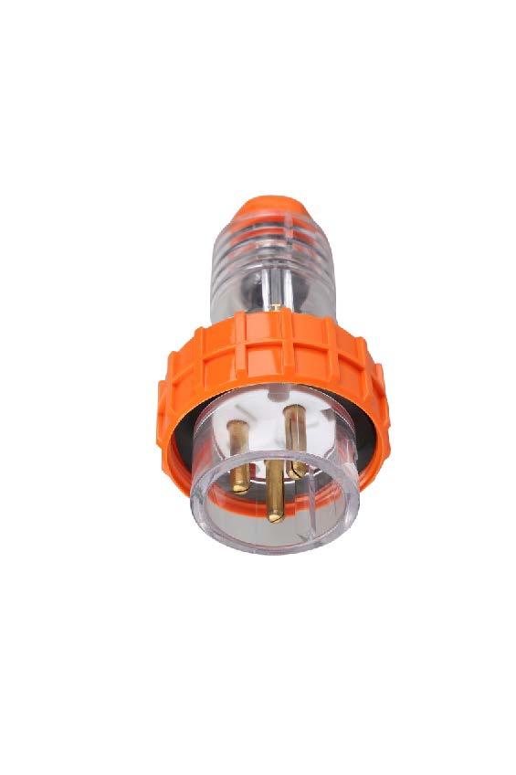 NLS 30520 | 66P320R | 3 Round Pin 20Amp Straight Plug IP66