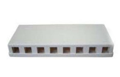 8 Port Keystone Surface Mount Box