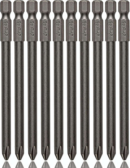 Phillips #2 Power Drive Bit - PH2 x 100mm - 10 Pack