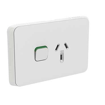 Clipsal Iconic 3015-VW | 10 AMP Single Power Point | Vivid White