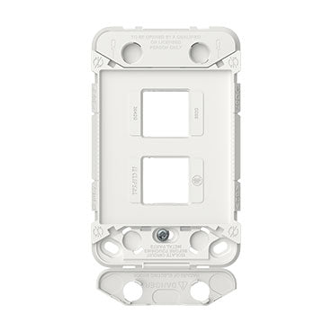 Clipsal Iconic 3042G  | 2 Gang Switch Grid Plate