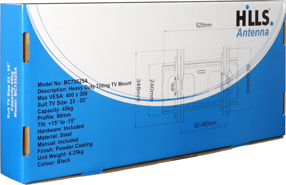 Hills Antenna BC73525A Heavy Duty Tilting TV Mount - 23 - 55"
