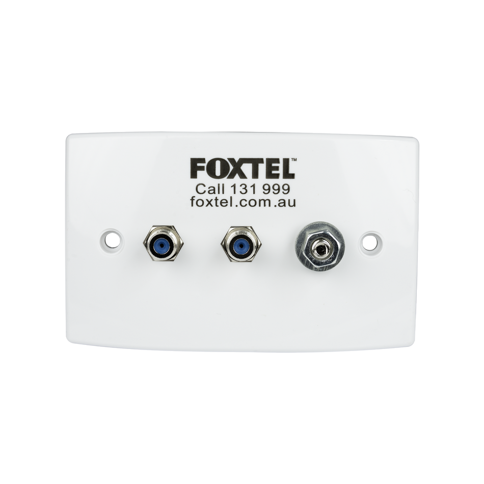 Hills Antenna BC74262B Dual F-Type Earthing Plate - Foxtel Approved