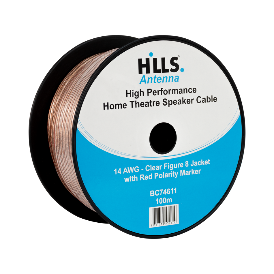 Hills Antenna BC74611 14 Gauge Speaker Cable 100m