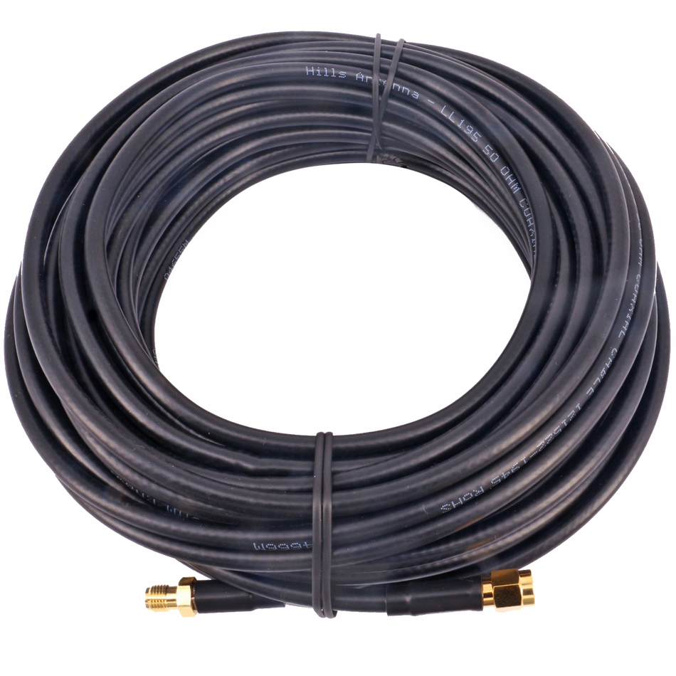 Hills Antenna SMA Female to SMA Male Patch Lead in LL195 - 15M