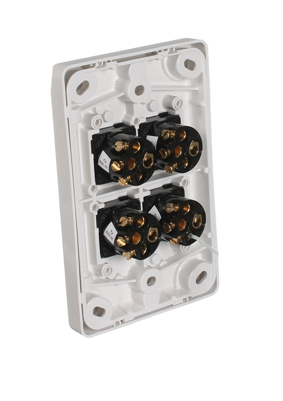 Clipsal Classic C2034VA-WE | 4 Gang Switch 10AMP | White Electric