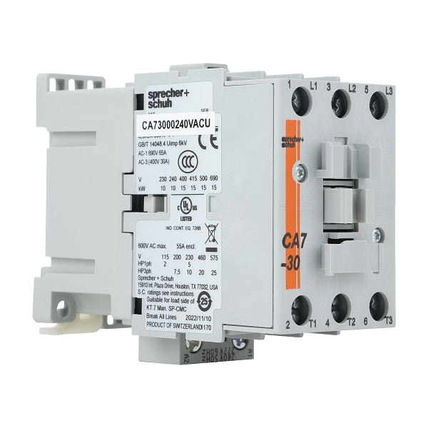 S&S CA7 Contactor 15kW 3Pole 240VAC Coil***EMAIL/TEXT FOR PRICING***