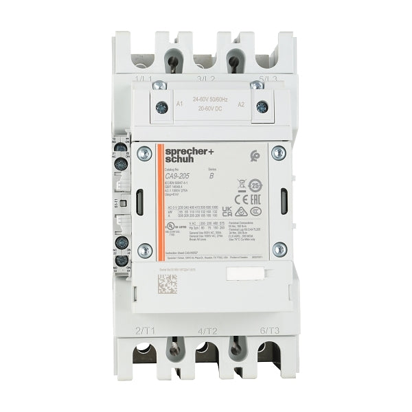 S&S CA9 Contactor 110kW 3Pole 24 to 60VAC and VDC Coil 1NO 1NC Contact Auxiliary***EMAIL/TEXT FOR PRICING***