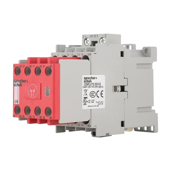 S&S CAS7 Safety Contactor 5.5kW 3Pole 24VDC Coil 1NO 4NC Contact Auxiliary***EMAIL/TEXT FOR PRICING***