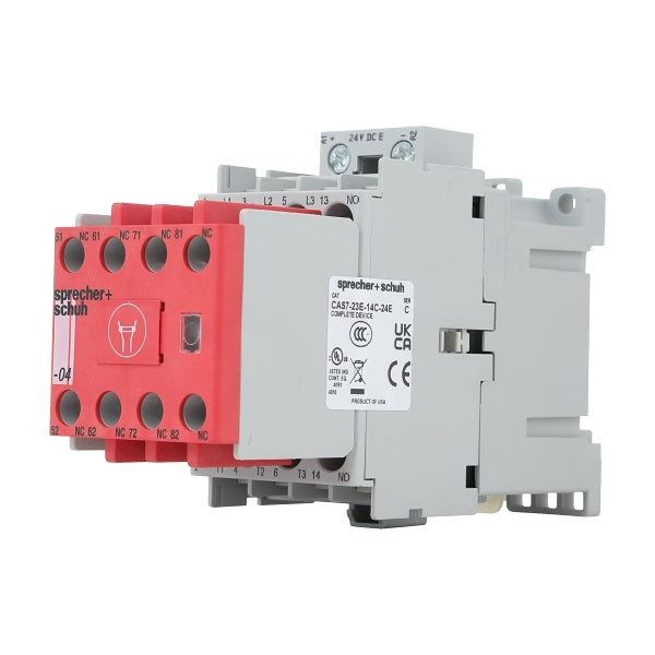 S&S CAS7 Safety Contactor 11kW 3Pole 24VDC Coil 1NO 4NC Contact Auxiliary***EMAIL/TEXT FOR PRICING***