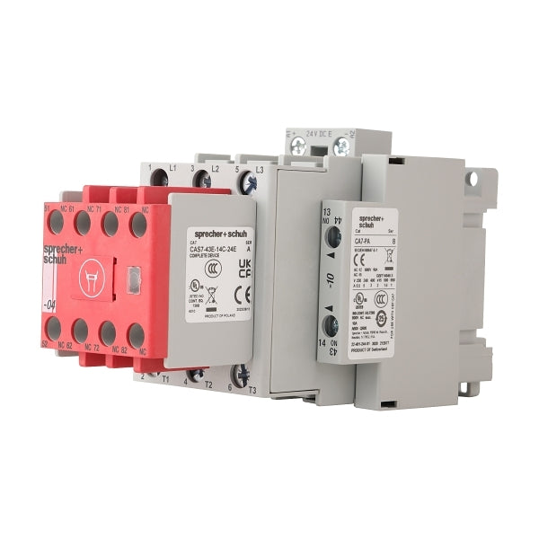 S&S CAS7 Safety Contactor 22kW 3Pole 24VDC Coil 1NO 4NC Contact Auxiliary***EMAIL/TEXT FOR PRICING***