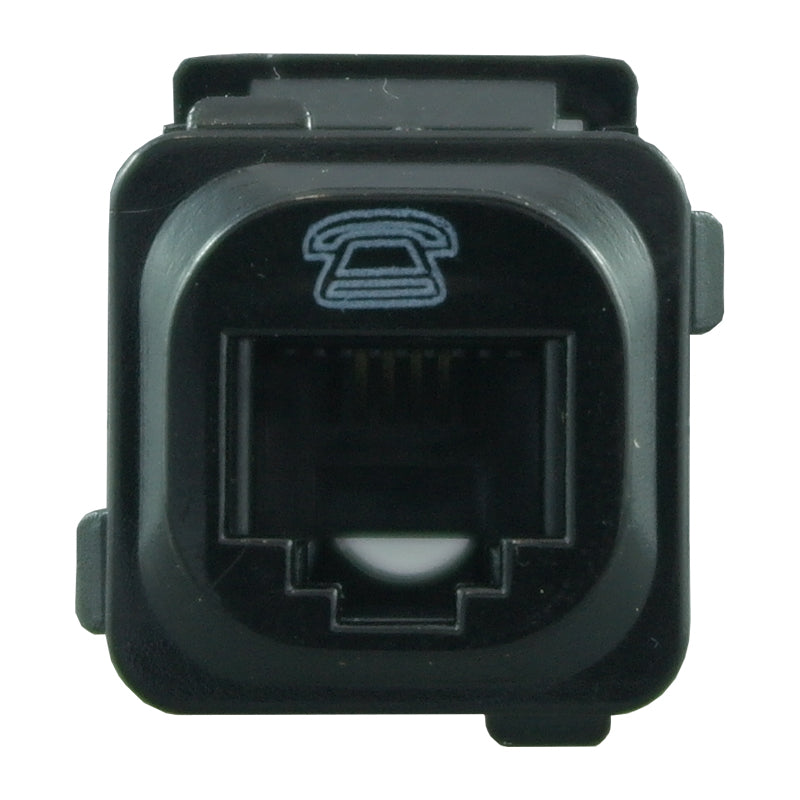 RJ11/ RJ12 Phone Mechanism BLACK