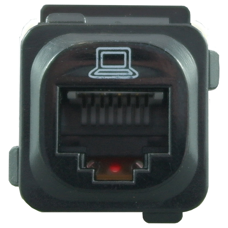 RJ45 CAT5E Data Jack BLACK