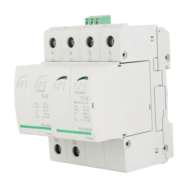 Cirprotec PSC Surge Protection Device Type 1 & 2 1 Phase L-N & N-PE Iimp 25kA Imax 100kA 240Vac***EMAIL/TEXT FOR PRICING***