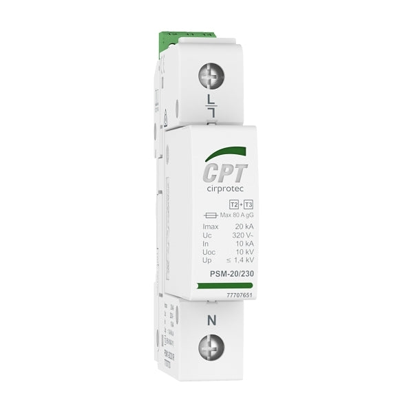 Cirprotec PSM Surge Protection Device Type 2 1 Phase L-N Imax 20kA 240Vac***EMAIL/TEXT FOR PRICING***