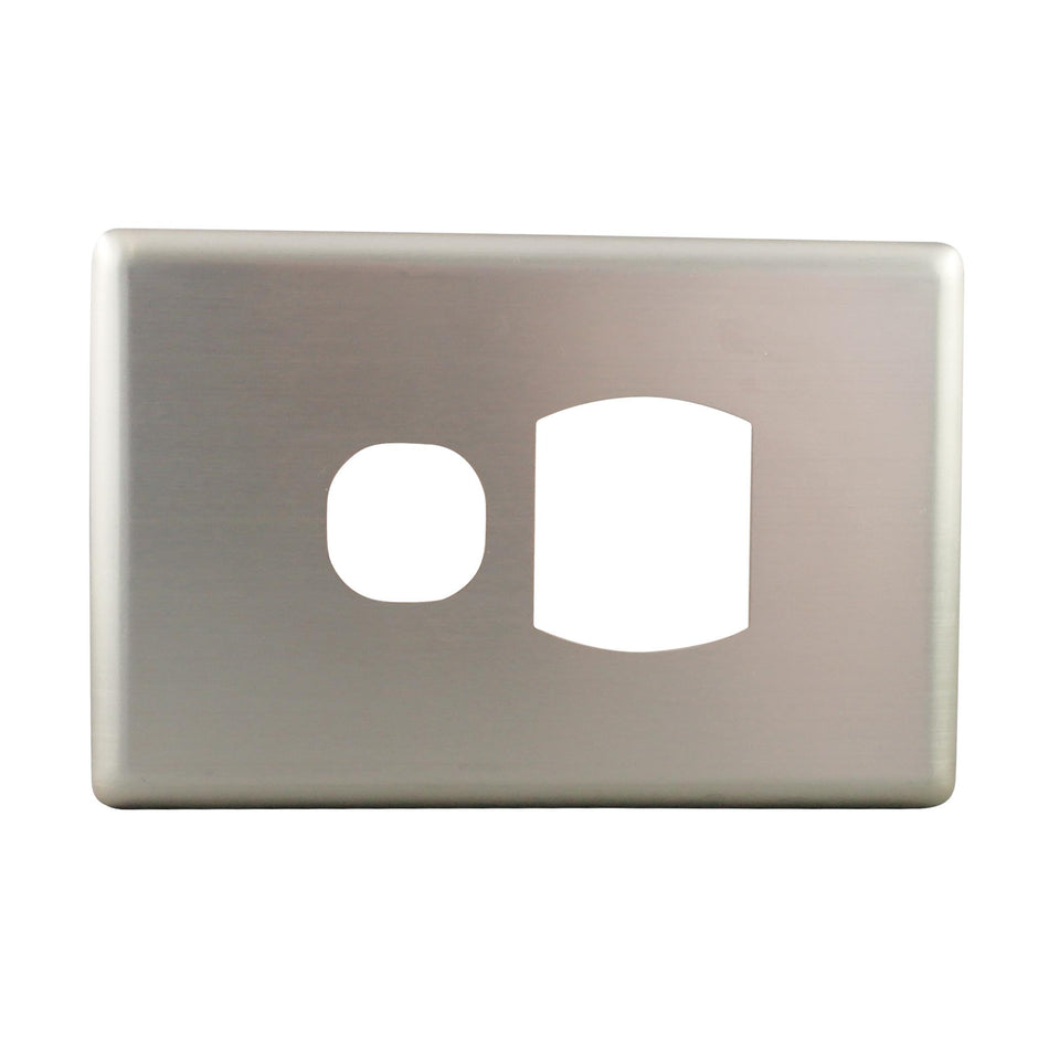 Metal Cover Plate Single Power Point