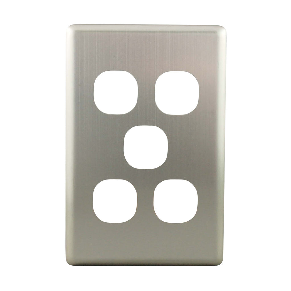 Metal Cover Plate 5 Gang