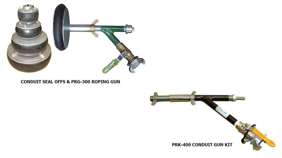 Hearthill CSO Series Conduit Seal Offs, PRG-300 Roping Gun & PRK-400 Conduit Roping Gun Kit ***CALL FOR PRICING***