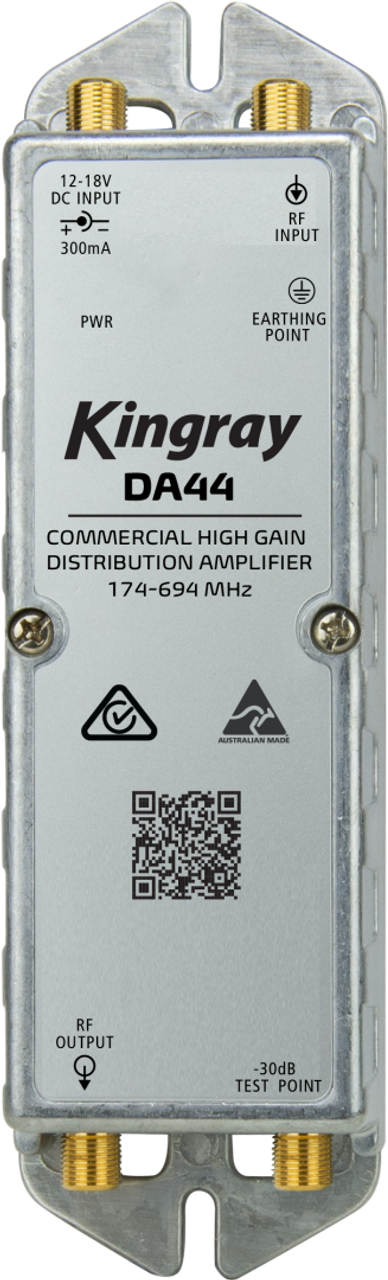 Kingray DA44 TV Signal Distribution Amplifier