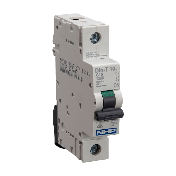 NHP DIN-T Miniature Circuit Breaker 10kA 1Pole 1A C Curve***EMAIL/TEXT FOR PRICING***