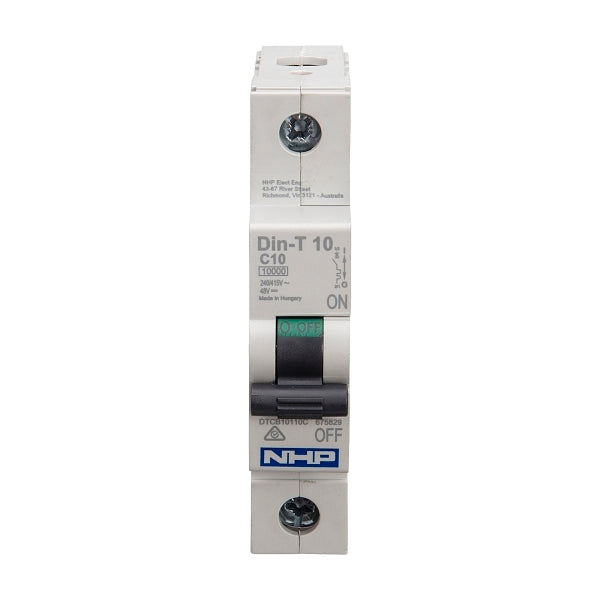 NHP DIN-T Miniature Circuit Breaker 10kA 1Pole 2A C Curve***EMAIL/TEXT FOR PRICING***