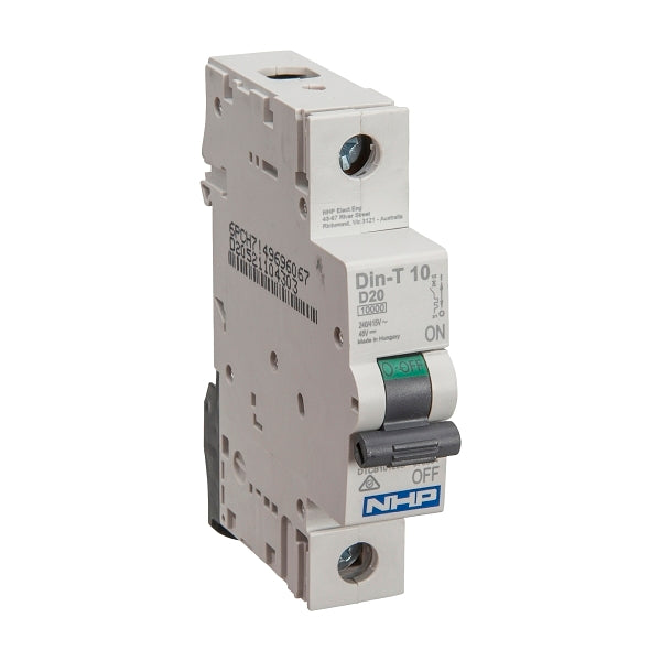 NHP DIN-T Miniature Circuit Breaker 10kA 1Pole 10A D Curve***EMAIL/TEXT FOR PRICING***