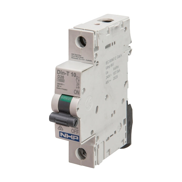 NHP DIN-T Miniature Circuit Breaker 10kA 1Pole 16A D Curve***EMAIL/TEXT FOR PRICING***