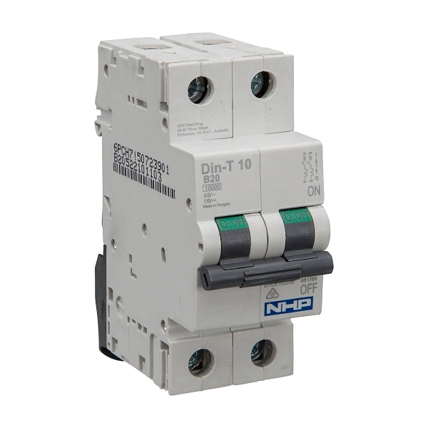 NHP DIN-T Miniature Circuit Breaker 10kA 2Pole 6A B Curve***EMAIL/TEXT FOR PRICING***