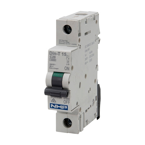 NHP DIN-T Miniature Circuit Breaker 25kA 1Pole 10A C Curve***EMAIL/TEXT FOR PRICING***