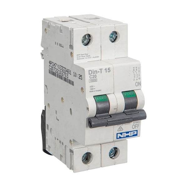 NHP DIN-T Miniature Circuit Breaker 50kA 2Pole 6A C Curve***EMAIL/TEXT FOR PRICING***